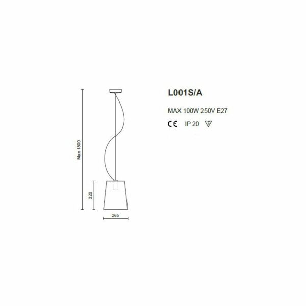 Lampada L001S/A Pedrali - immagine 4