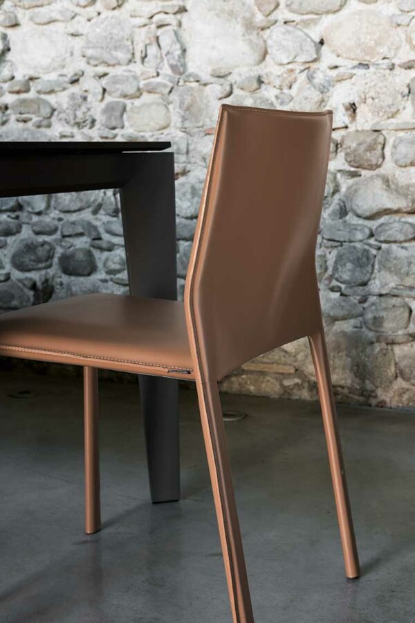 Sedia in cuoio Corium - immagine 4