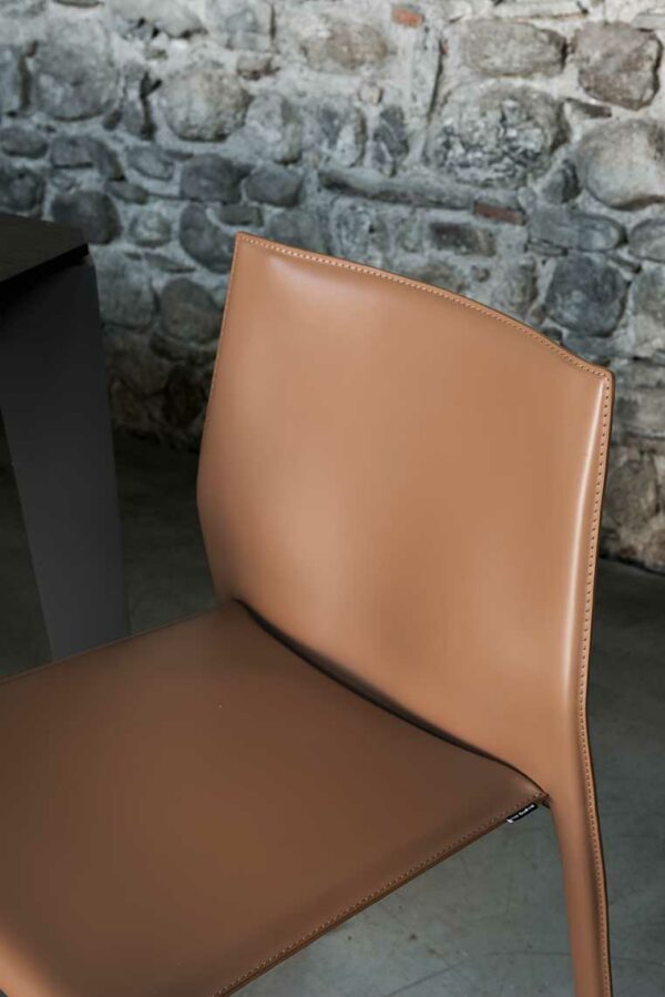 Sedia in cuoio Corium - immagine 3