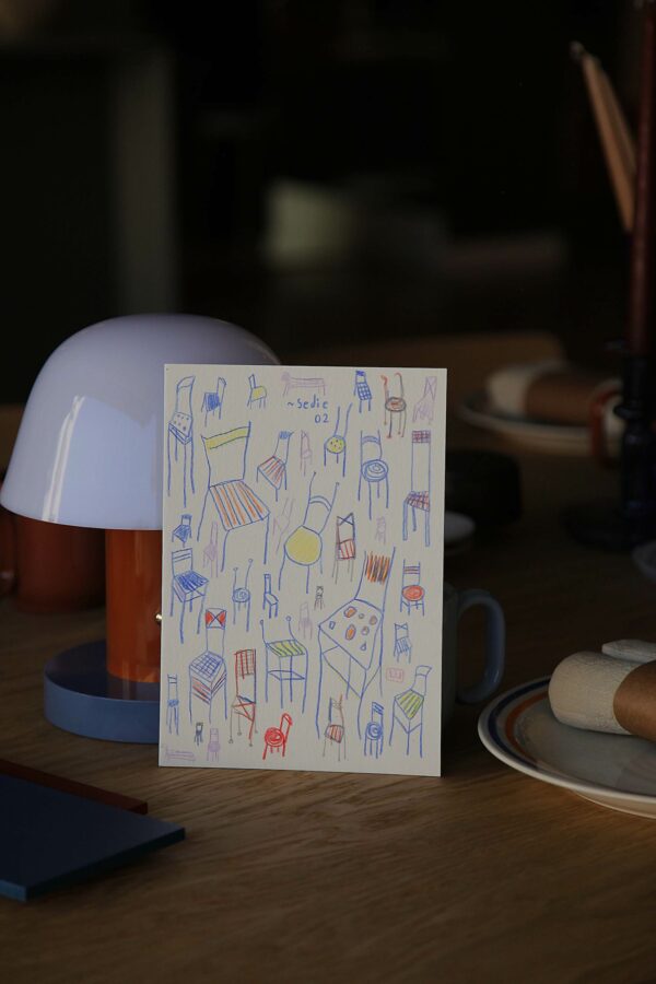 Illustrazione a matita “Sedie #2” - immagine 2