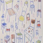 Illustrazione a matita “Sedie #2”