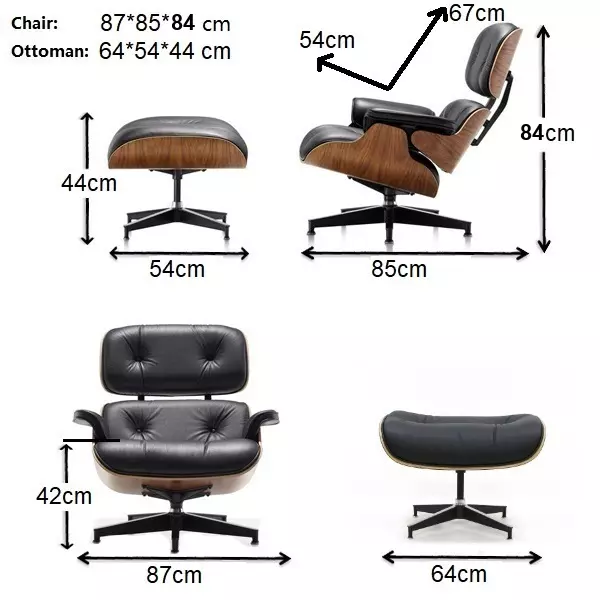 Lounge chair & ottoman Replica Eames - immagine 4