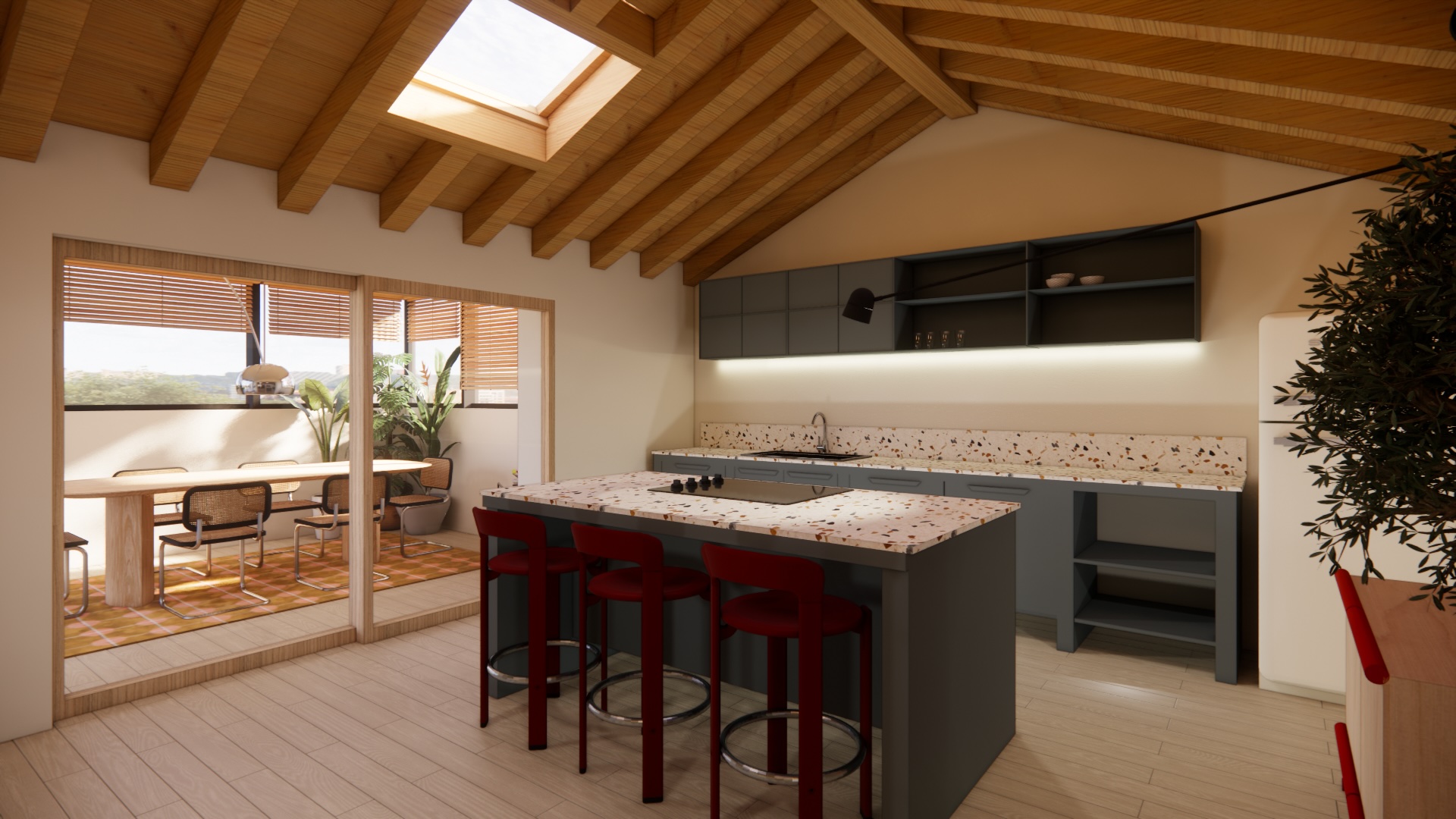 cucina vista vano