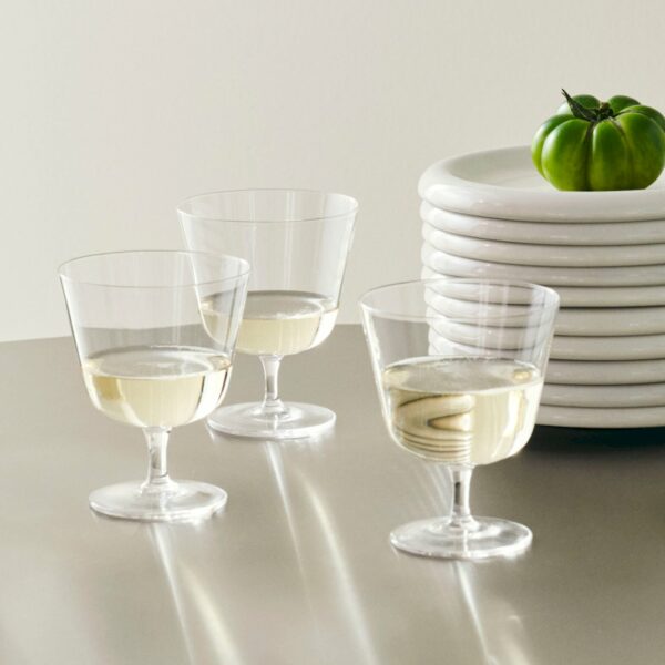Set 2 bicchieri con stelo curvo - immagine 5
