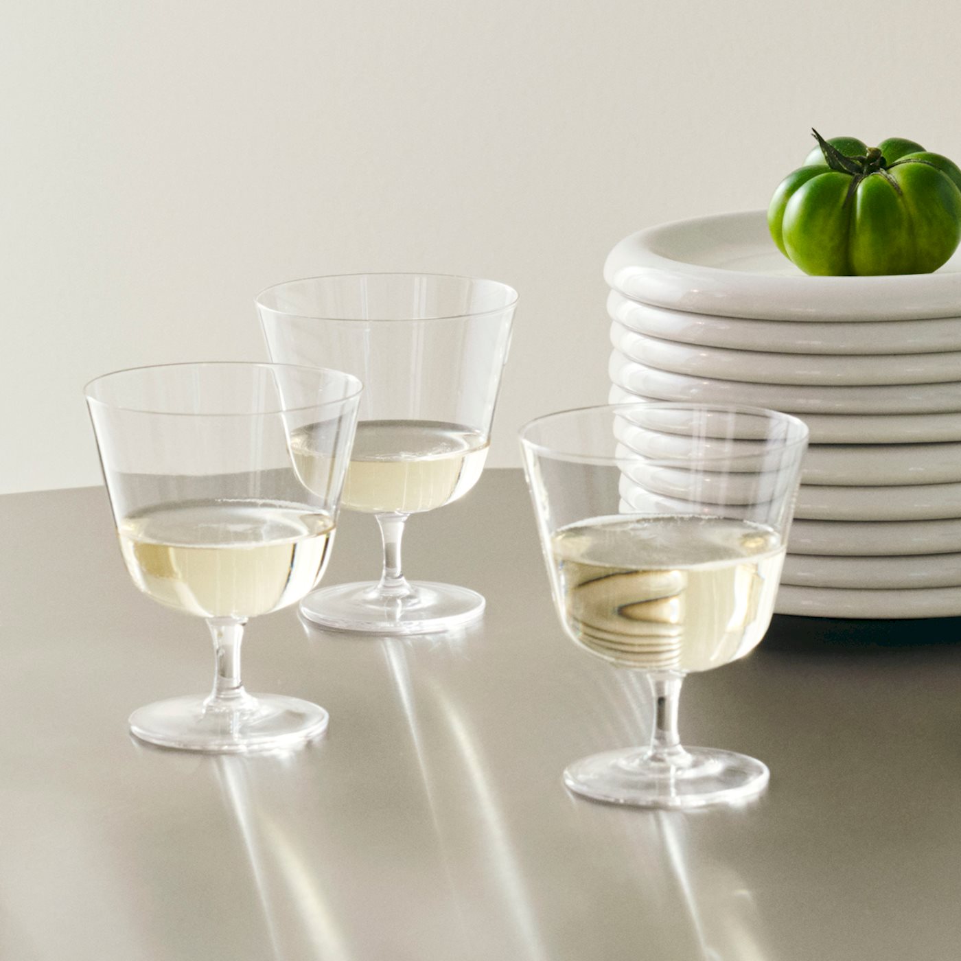 Set 2 bicchieri con stelo curvo - immagine 5