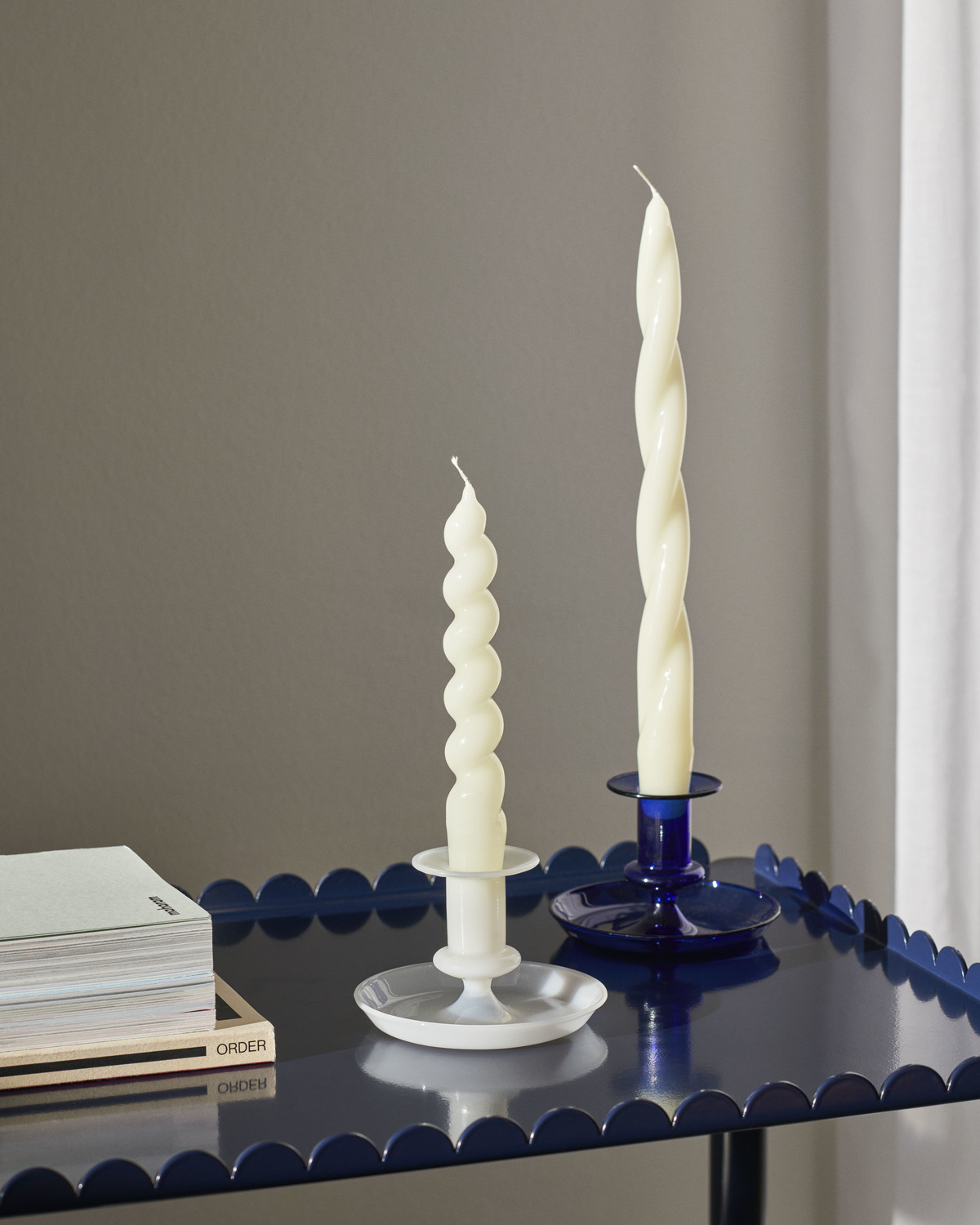 Portacandele "Flare" blu scuro - immagine 4