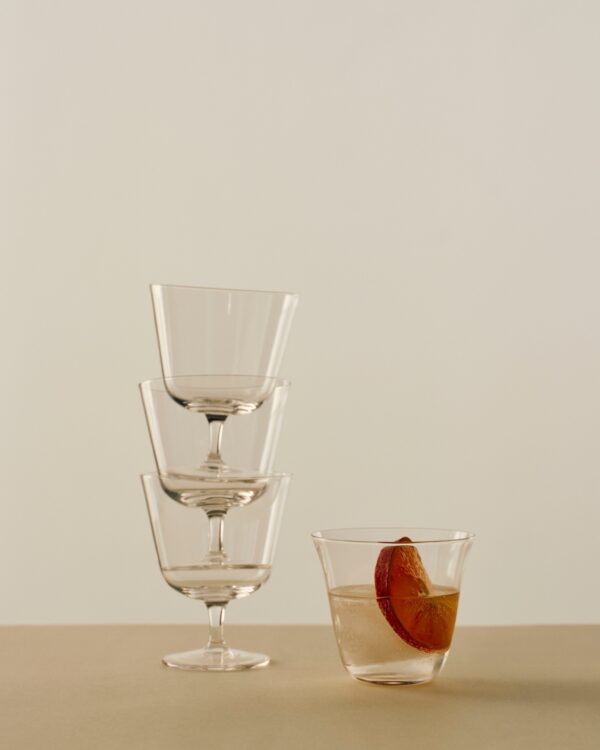 Set 2 bicchieri con stelo curvo - immagine 3