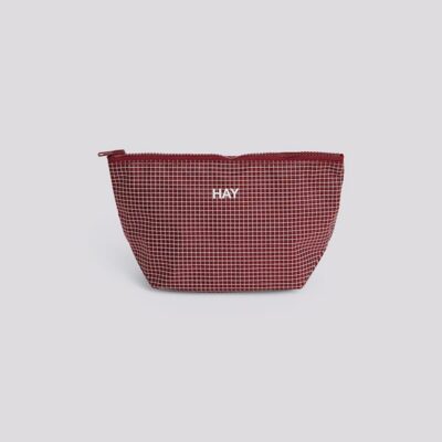 Pochette Grid piccola - Burgundy