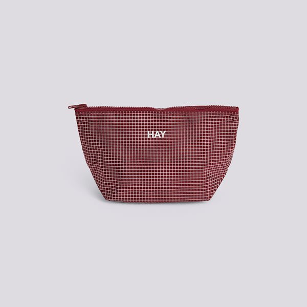 Pochette Grid piccola - Burgundy