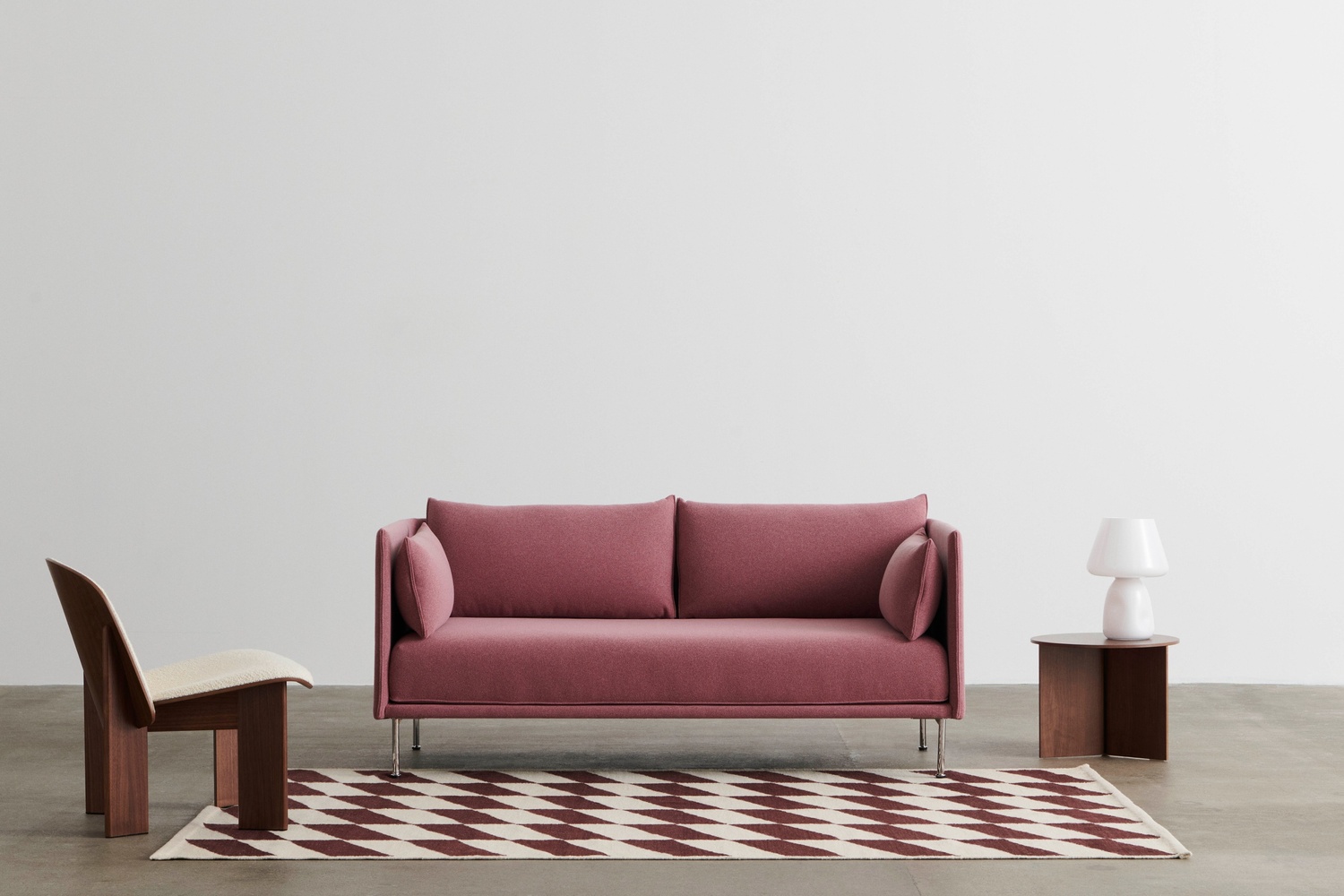 Tappeto Shift Kelim burgundy - immagine 3