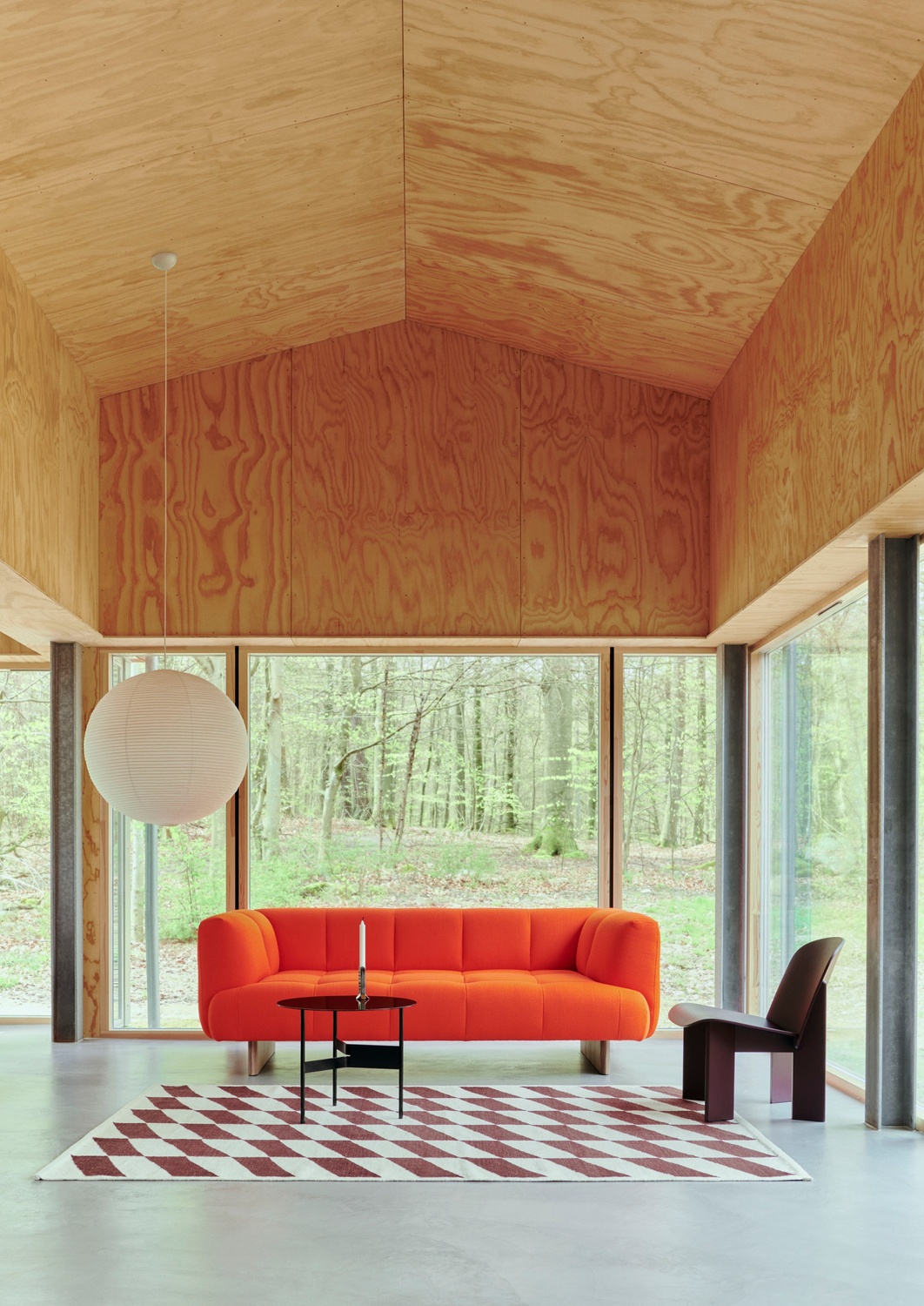 Tappeto Shift Kelim burgundy - immagine 2